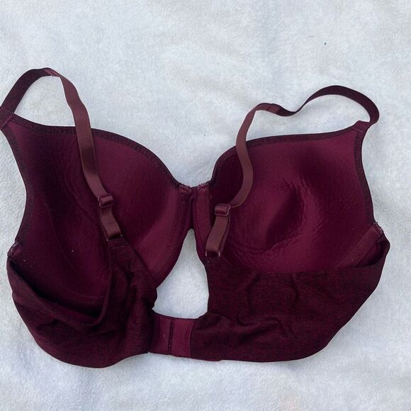 Ambrielle burgundy everyday full coverage bra size 36B - Picture 2 of 3